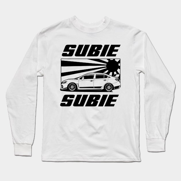 subie japan black print Long Sleeve T-Shirt by R.autoart